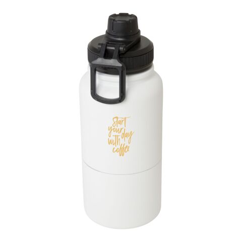 Dupeca 840 ml RCS-zertifizierte Isolierflasche aus Edelstahl Standard | weiß | ohne Werbeanbringung | Nicht verfügbar | Nicht verfügbar