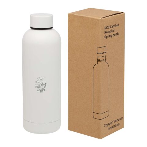 Spring 500 ml RCS-zertifizierte Kupfer-Vakuum Isolierflasche aus recyceltem Edelstahl Standard | weiss | ohne Werbeanbringung | Nicht verfügbar | Nicht verfügbar
