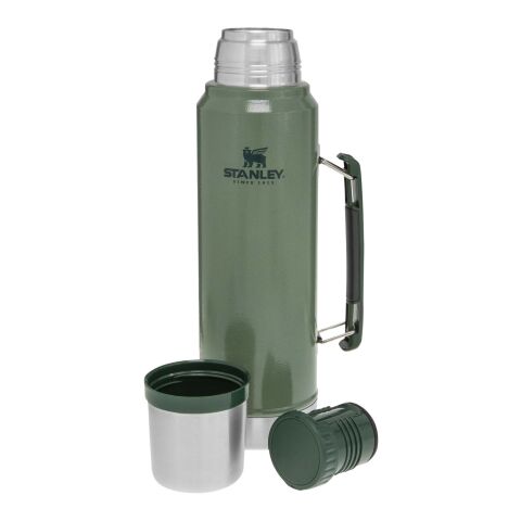 Werbeartikel Stanley 1000 ml Classic Legendary Isolierflasche – waldgrün – mit Logo bedruckt