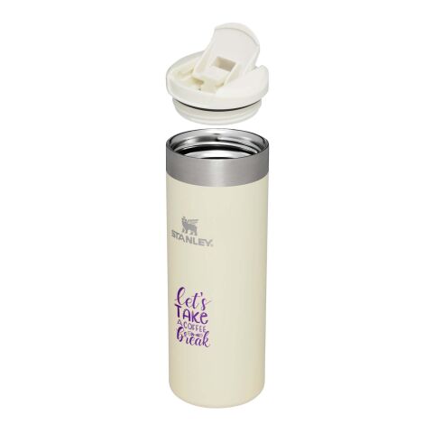 Stanley 470 ml AeroLight™ Transit Thermobecher Standard | creme | 1-farbiger Tampondruck | Vorderseite | 30 mm x 70 mm