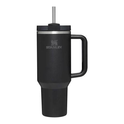 Stanley 1200 ml Quencher H2.0 Thermobecher  Standard | schwarz glänzend | 1-farbiger Tampondruck | Rückseite | 30 mm x 70 mm