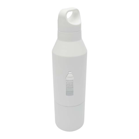Odessy 600 ml Isolierflasche und 300 ml Becher aus RCS recyceltem Edelstahl  Standard | weiss | ohne Werbeanbringung | Nicht verfügbar | Nicht verfügbar