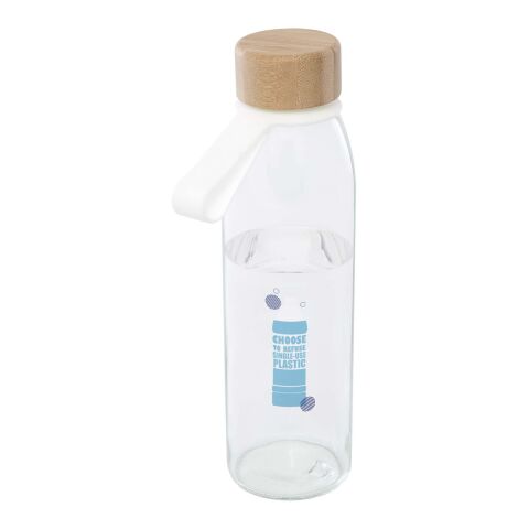 Porto 500 ml Glas-Flasche mit Silikongriff und Bambusdeckel  Standard | transparent klar | ohne Werbeanbringung | Nicht verfügbar | Nicht verfügbar
