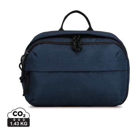 Renew AWARE™ rPET Kosmetiktasche marineblau | ohne Werbeanbringung | Nicht verfügbar | Nicht verfügbar