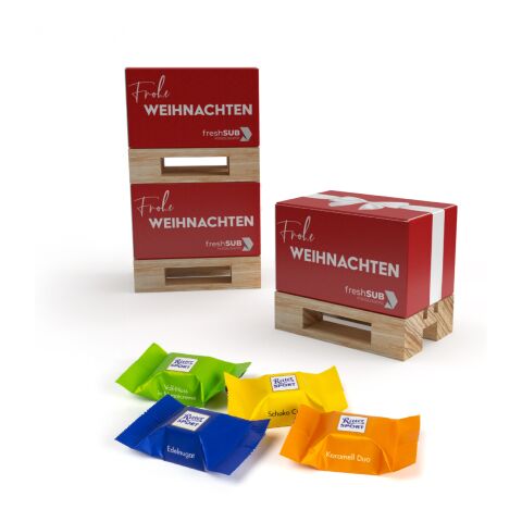 Geschenk Mini-Palette klein 4c Digitaldruck | Edelnugat &amp; Karamel Duo