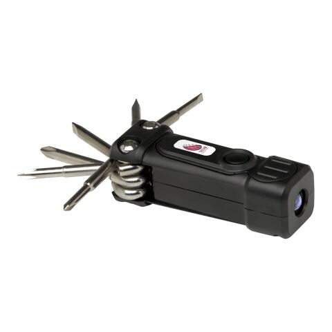 Octo 8-in-1 Schraubenzieher-Set aus recyceltem RCS Kunststoff mit Taschenlampe