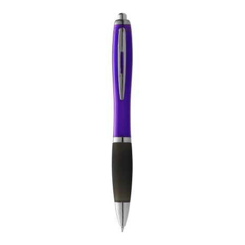 Nash Kugelschreiber farbig mit schwarzem Griff Standard | lila-schwarz | ohne Werbeanbringung | Nicht verfügbar | Nicht verfügbar
