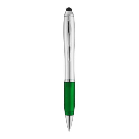 Nash Stylus Kugelschreiber silber mit farbigem Griff Standard | silber-grün | ohne Werbeanbringung | Nicht verfügbar | Nicht verfügbar