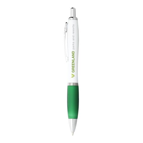 Nash Kugelschreiber weiß mit farbigem Griff blaue Tinte Standard | weiß-grün | ohne Werbeanbringung | Nicht verfügbar | Nicht verfügbar