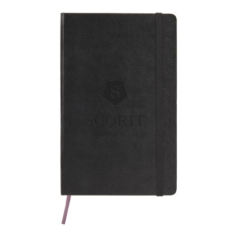 Werbeartikel Moleskine Classic Hardcover Notizbuch L – liniert – schwarz  – mit Logo bedruckt