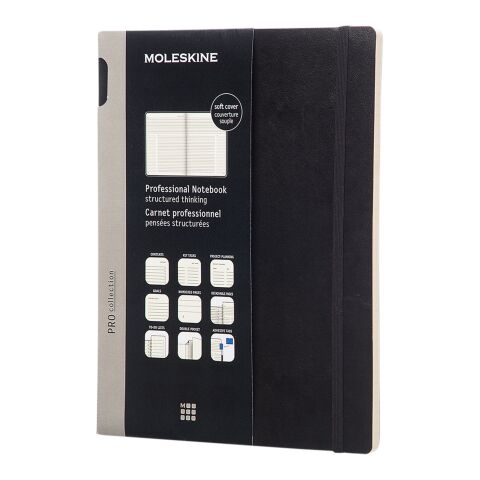 Moleskine Pro Softcover Notizbuch XL – liniert Standard | schwarz | ohne Werbeanbringung | Nicht verfügbar | Nicht verfügbar