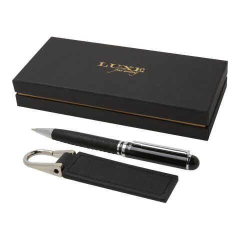 Verse Kugelschreiber und Schlüsselanhänger – Geschenkset Standard | schwarz | ohne Werbeanbringung | Nicht verfügbar | Nicht verfügbar