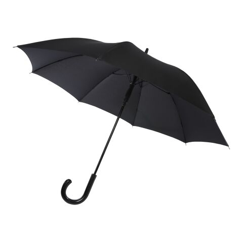 Fontana Selbstöffnender 23&quot; Regenschirm mit Karbonoptik und gebogenem Griff Standard | schwarz | ohne Werbeanbringung | Nicht verfügbar | Nicht verfügbar