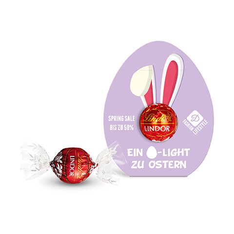Lindt Lindor Kugel in Werbekartonage "Osterei"