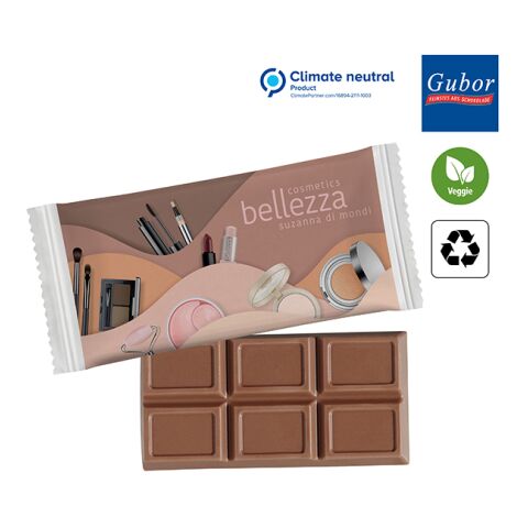 MAXI-Schokoladen-Täfelchen im Papierflowpack 2-farbiger Digital- oder Flexodruck