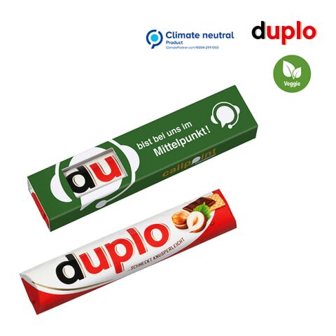 1er Duplo im Werbeschuber mit Sichtfenster ohne Werbeanbringung