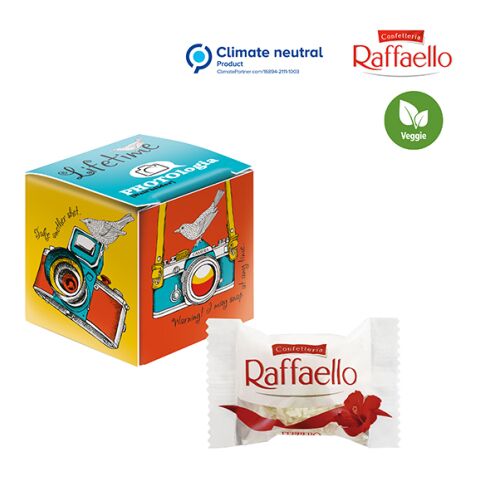 Mini Promo-Würfel mit Raffaello vonFerrero weiß | 2-farbiger Digitaldruck