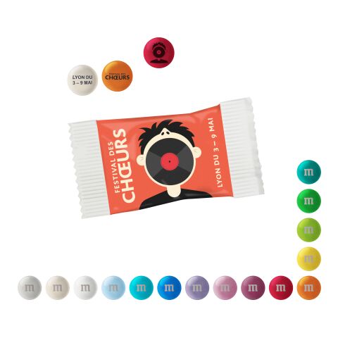 Personalisierte M&amp;M&#039;S® Schokolinsen im Papiertütchen, 7 g Digital- oder Flexodruck | Lagunenblau
