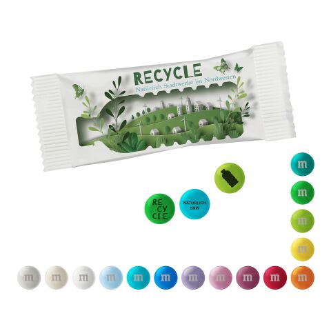 Personalisierte M&amp;M&#039;S® Schokolinsen im Papiertütchen, 15 g ohne Werbeanbringung | Zartes Rosa