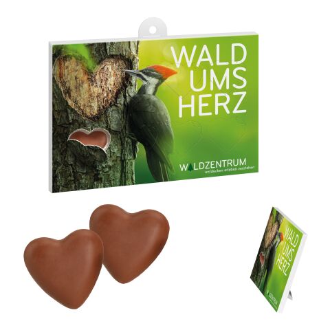 8-Tage Herz-Kalender weiß | ohne Werbeanbringung