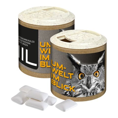 Papier-Werbedose mit Zuckerfreiem Kaugummi, 84g ohne Werbeanbringung