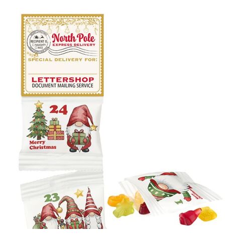 Wandaufhängung für Fruchtgummi-Ketten-Adventskalender Digital- oder Offsetdruck