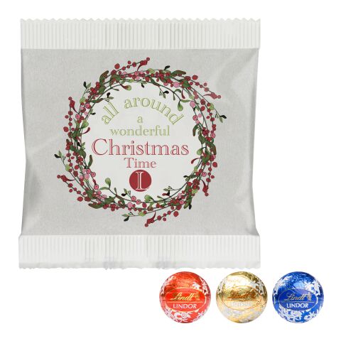 3er Lindor Pralinés im Papiertütchen ohne Werbeanbringung