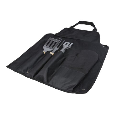 Gril 5-teiliges Grillset und Handschuh Standard | schwarz | ohne Werbeanbringung | Nicht verfügbar | Nicht verfügbar