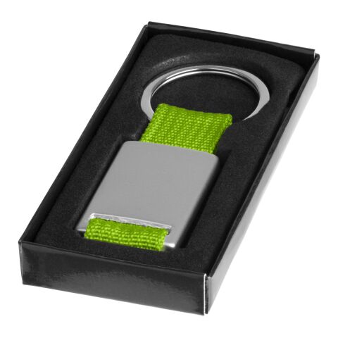 Alvaro Gurtband Schlüsselanhänger Standard | Lindgrün-silber | ohne Werbeanbringung | Nicht verfügbar | Nicht verfügbar | Nicht verfügbar