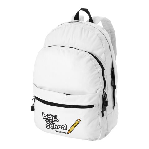 48h Express-Druck Werbeartikel Trend Rucksack 17L – weiß – mit Logo bedruckt