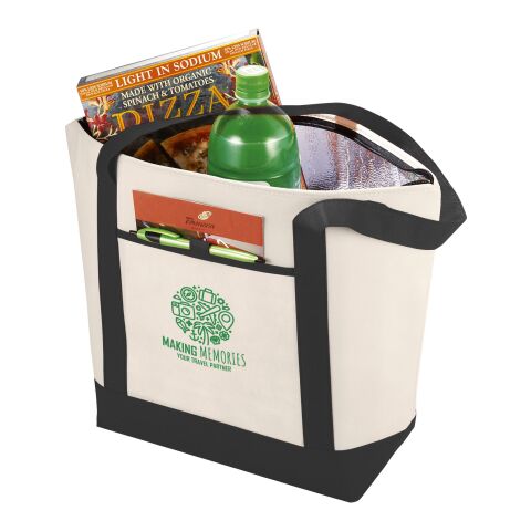 Lighthouse Non Woven Kühltasche Standard | natur-schwarz | ohne Werbeanbringung | Nicht verfügbar | Nicht verfügbar | Nicht verfügbar