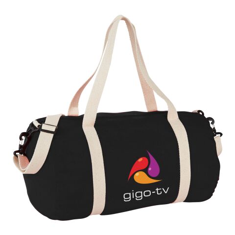 Werbeartikel The Cotton Barrel Reisetasche – schwarz – mit Logo bedruckt