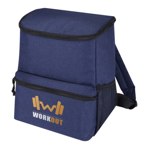 48h Express-Druck Werbeartikel Excursion rPET Kühlrucksack – navy – mit Logo bedruckt