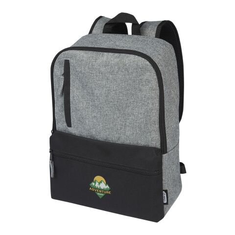 Reclaim 15&quot; GRS recycelter Laptop Rucksack 14 L Standard | schwarz-heather grau | ohne Werbeanbringung | Nicht verfügbar | Nicht verfügbar | Nicht verfügbar