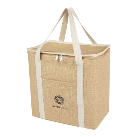 Juta 300 g/m² Jute Kühltragetasche 19 L Standard | natur-weiss | ohne Werbeanbringung | Nicht verfügbar | Nicht verfügbar