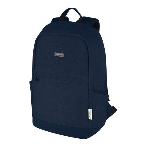 Joey 15,6 Zoll Anti-Diebstahl Laptop-Rucksack aus GRS-recyceltem Canvas Standard | marineblau | ohne Werbeanbringung | Nicht verfügbar | Nicht verfügbar | Nicht verfügbar