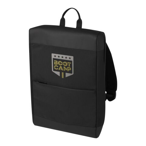 Rise Laptop-Rucksack GRS Recycelt 15,6&quot; Standard | schwarz glänzend | ohne Werbeanbringung | Nicht verfügbar | Nicht verfügbar | Nicht verfügbar
