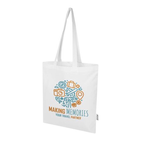 Madras Blend 140 g/m² Tragetasche aus GRS-recycelter Baumwolle 7L Standard | weiss | ohne Werbeanbringung | Nicht verfügbar | Nicht verfügbar | Nicht verfügbar