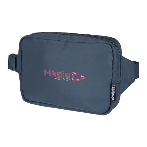 Werbeartikel Trip Aware™ Recycelte Reisetasche mit Schultergurt 1 L – hale blue – mit Logo bedruckt