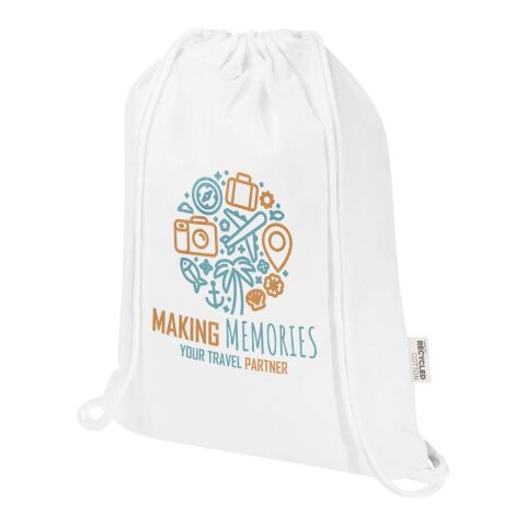 Peru Blend 180 g/m² Sportbeutel aus GRS recycelter Baumwolle 5L Standard | weiss | ohne Werbeanbringung | Nicht verfügbar | Nicht verfügbar | Nicht verfügbar