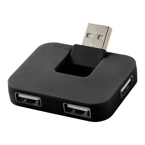 Gaia USB Hub mit 4 Anschlüssen Standard | schwarz | ohne Werbeanbringung | Nicht verfügbar | Nicht verfügbar