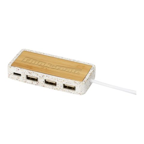 Terrazzo USB 2.0 Hub Standard | natur | ohne Werbeanbringung | Nicht verfügbar | Nicht verfügbar