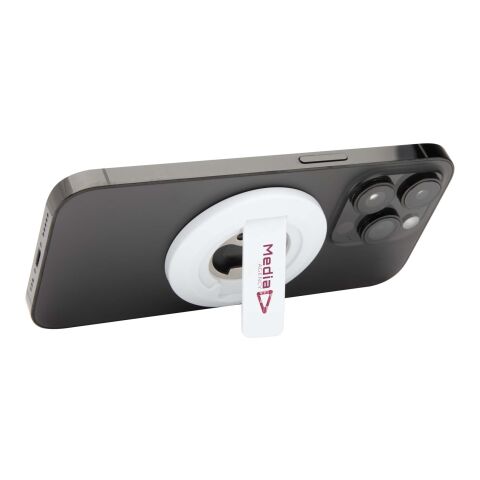 Ain Magnetische Smartphonehalterung  aus recyceltem Kunststoff mit Flaschenöffner  Standard | weiß | ohne Werbeanbringung | Nicht verfügbar | Nicht verfügbar