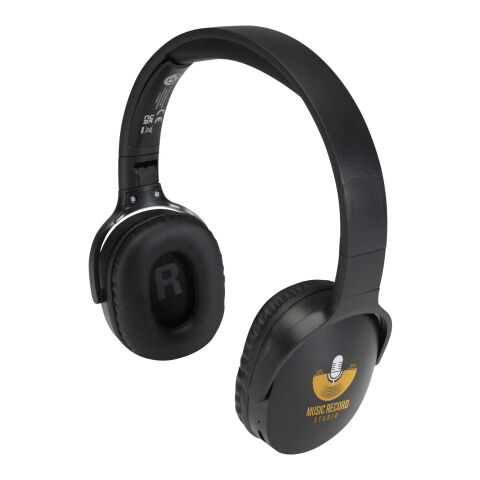 Ancha Over-Ear Wireless Bluetooth® Headset aus recyceltem Kunststoff Standard | schwarz | ohne Werbeanbringung | Nicht verfügbar | Nicht verfügbar