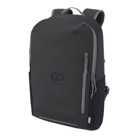 Aqua wasserdichter 15&quot; Laptop-Rucksack aus GRS Recyclingmaterial 21 L Standard | schwarz glänzend | ohne Werbeanbringung | Nicht verfügbar | Nicht verfügbar | Nicht verfügbar