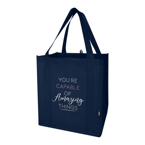 Liberty Tragetasche mit hartem Boden aus recyceltem GRS Non Woven 6 L Standard | navy | ohne Werbeanbringung | Nicht verfügbar | Nicht verfügbar | Nicht verfügbar