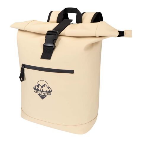Resi Plus 15&quot; GRS-recycelter Rolltop Rucksack 18 L  Standard | Oatmeal | ohne Werbeanbringung | Nicht verfügbar | Nicht verfügbar | Nicht verfügbar