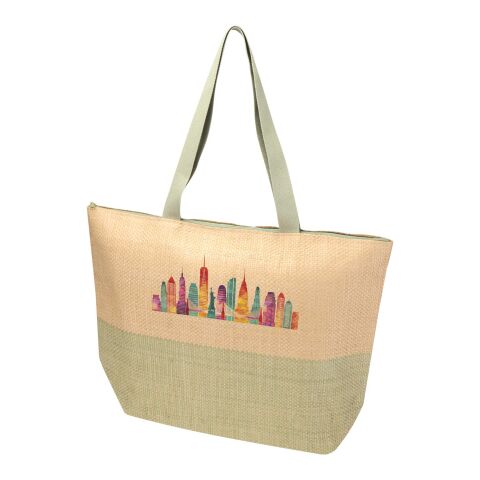 Rhythm große Strohpapier Tragetasche mit Reißverschluss, 21 l Brick
