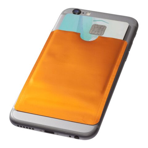 RFID Smartphone Kartenhülle Standard | orange | ohne Werbeanbringung | Nicht verfügbar | Nicht verfügbar
