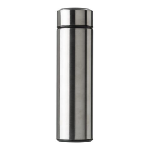 Edelstahl-Thermosflasche (450 ml) mit LED-Anzeige Silber | ohne Werbeanbringung | Nicht verfügbar | Nicht verfügbar